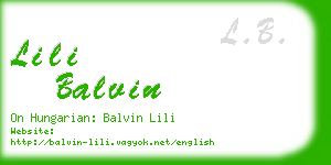 lili balvin business card